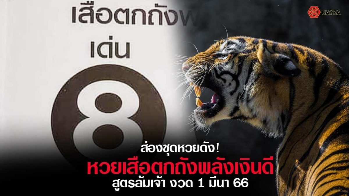 ปกหวยเสือตกถังพลังเงินดี 1/3/66