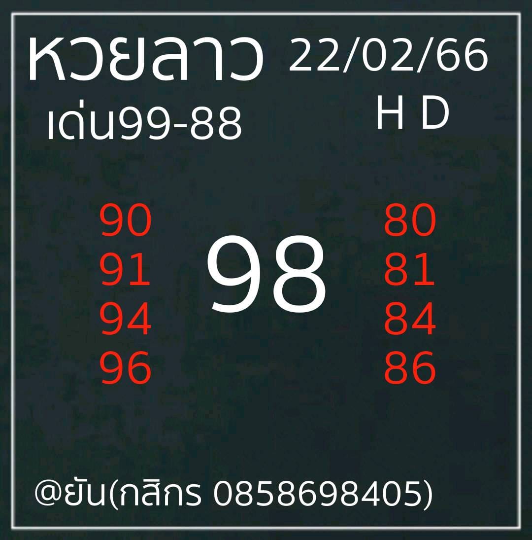 แนวทางหวยลาว 22/2/66 ชุดที่5