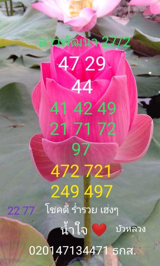 แนวทางหวยลาว 27/2/66 ชุดที่11