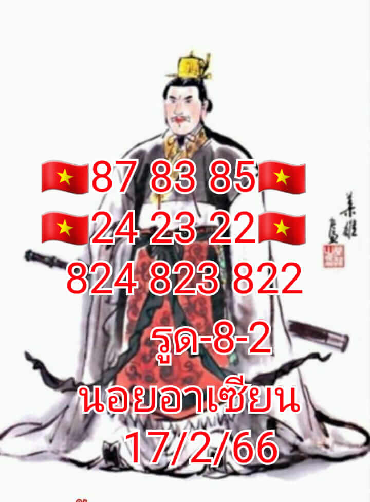 แนวทางหวยฮานอย 17/2/66 ชุดที่2