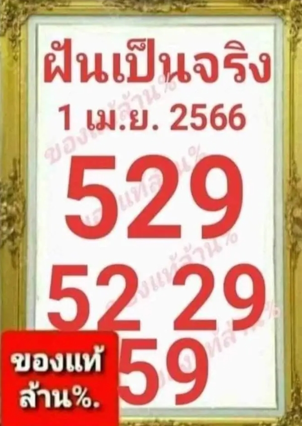 คัดมาแล้วเน้นๆหวยฝันเป็นจริง