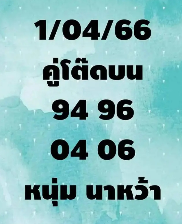 ส่องเลขเด็ดหนุ่มนาหว้า1 เมษายน 2566
