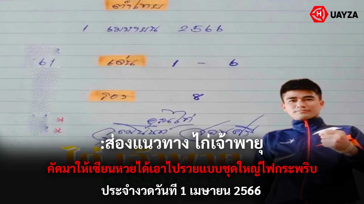 ส่องแนวทางไก่เจ้าพายุงวด 1 4 66