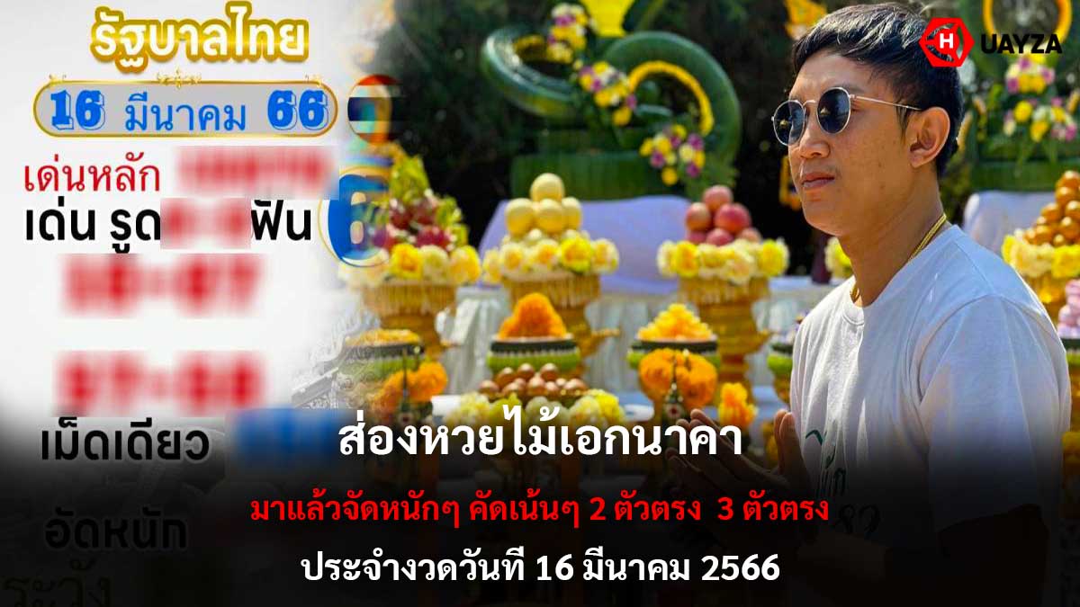 หวย ไม้เอกนาคา 16366