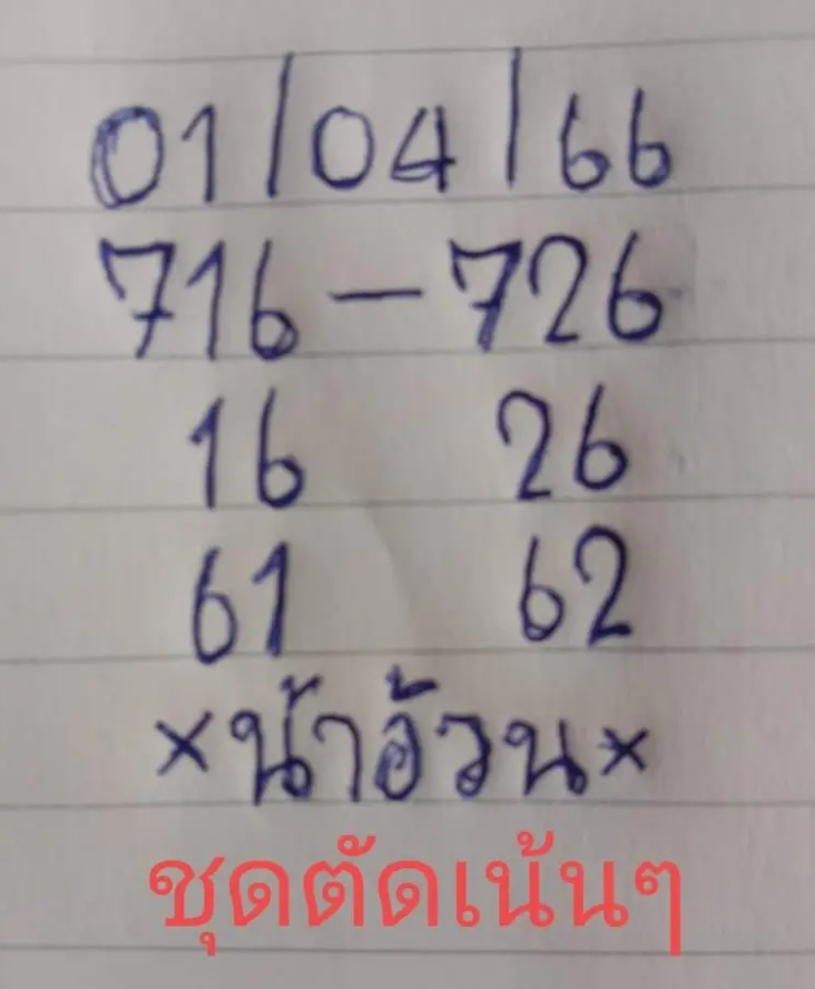 หวยน้าอ้วน 1 4 66 มาแล้ว แจกสองใบในครั้งเดียว 