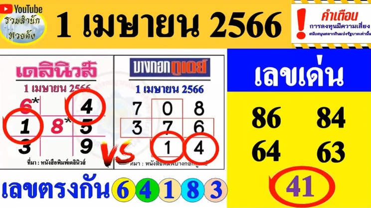 ใครอยากเป็นคนถูกหวยงวดนี้ 1 เมษายน 2566 ต้องมาดู