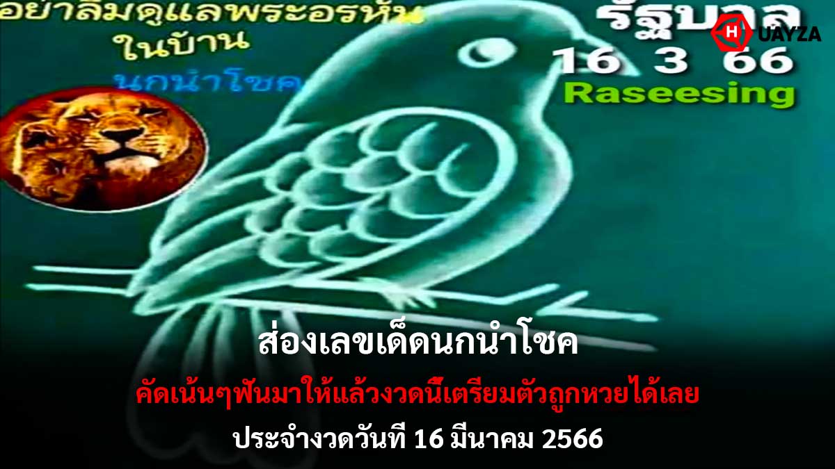 เลขเด็ดนกนำโชค 16 3 66