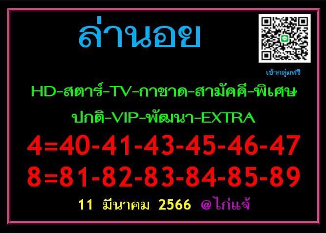 แนวทางหวยฮานอย 11/3/66 ชุดที่3
