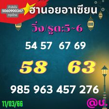 แนวทางหวยฮานอย 11/3/66 ชุดที่7
