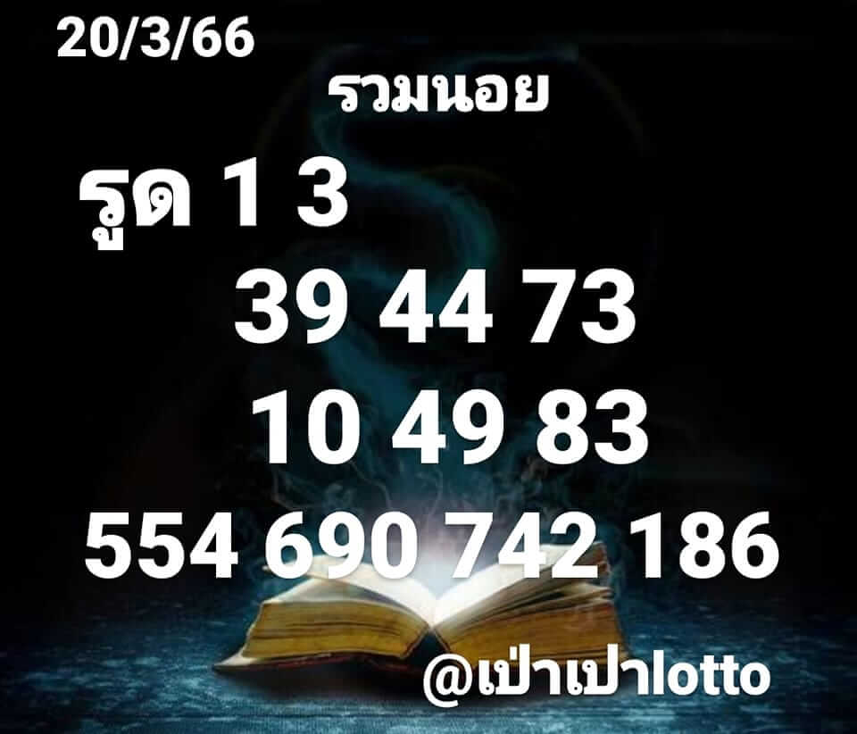 แนวทางหวยฮานอย 20/3/66 ชุดที่5