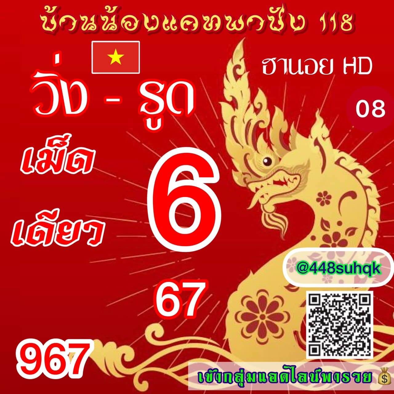 แนวทางหวยฮานอย 8/3/66 ชุดที่4