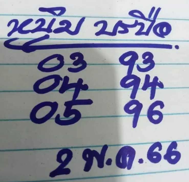 หวย หนุ่มบรบือ2 พฤษภาคม 2566