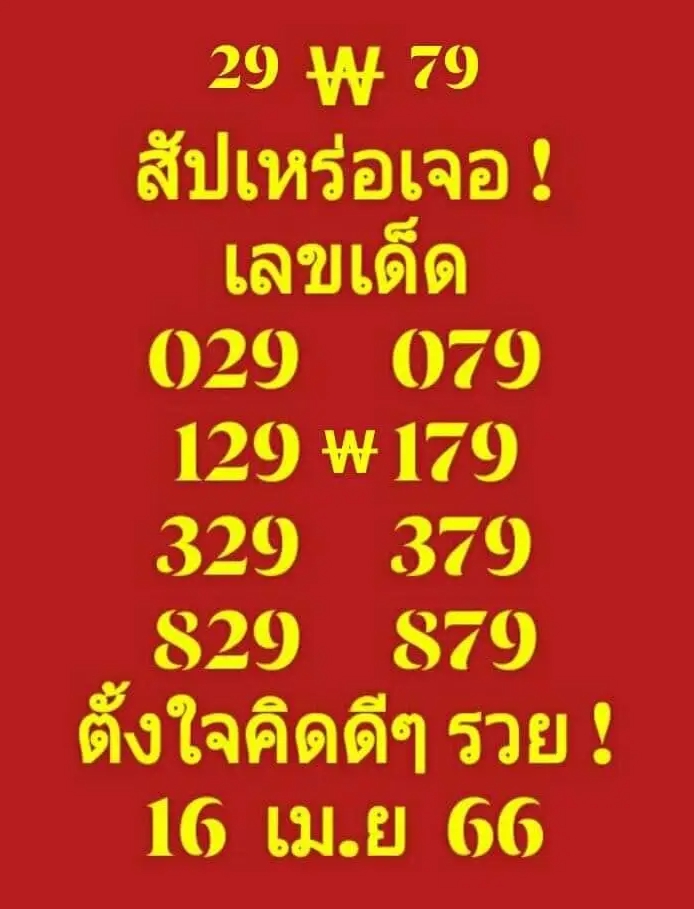 เลขเด็ด สัปเหร่อ16 เมษายน 2566