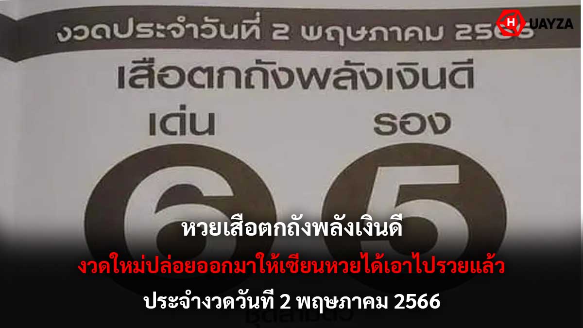 เสือตกถังพลังเงินดี 2 5 66