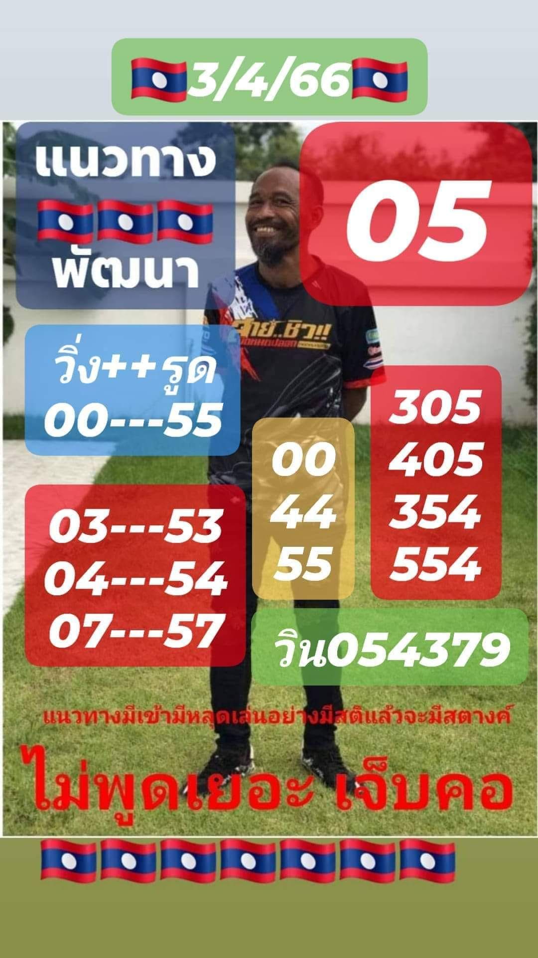 แนวทางหวยลาว 3/4/66 ชุดที่4
