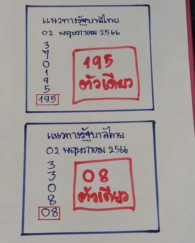 แนวทางหวยเฮียนัน 2 พฤษภาคม 2566