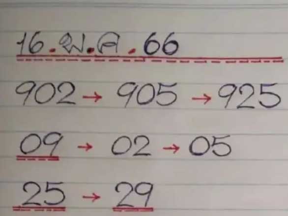 ดุ่ย ภรัญฯ ปล่อยเลขเด็ด สามตัวตรง