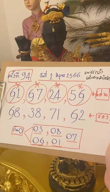 หวยน้องเพชรกล้า 1 มิถุนายน 2566