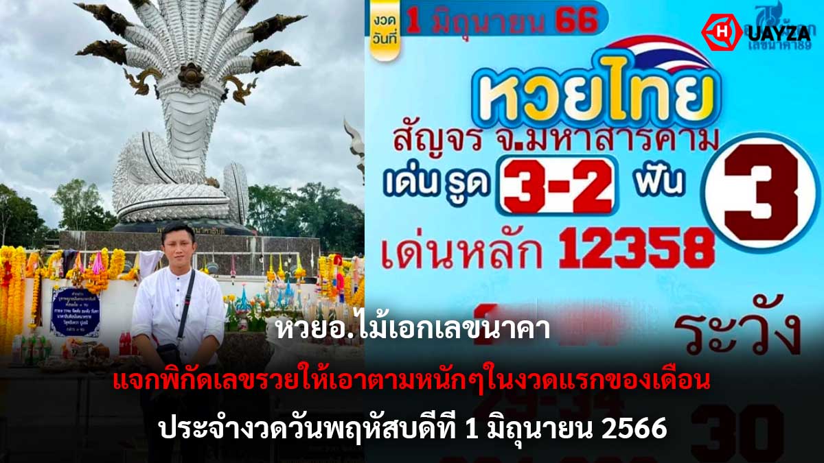 หวยอ.ไม้เอกเลขนาคา 1 6 66