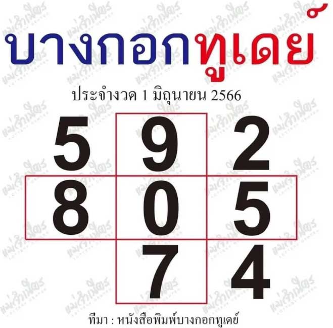 หวยเดลินิวส์ไทยรัฐ1 มิถุนายน 2566