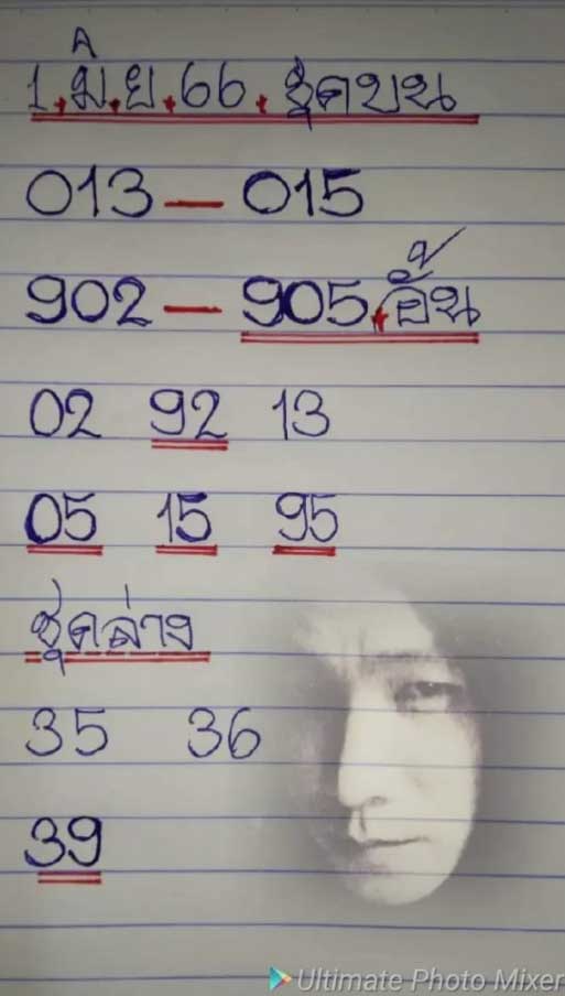 เลขเด็ด ดุ่ย ภรัญฯ 1 มิถุนายน 2566