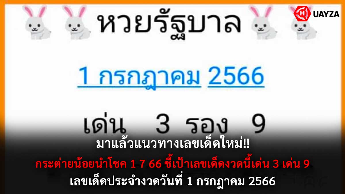 กระต่ายน้อยนำโชค 1 7 66