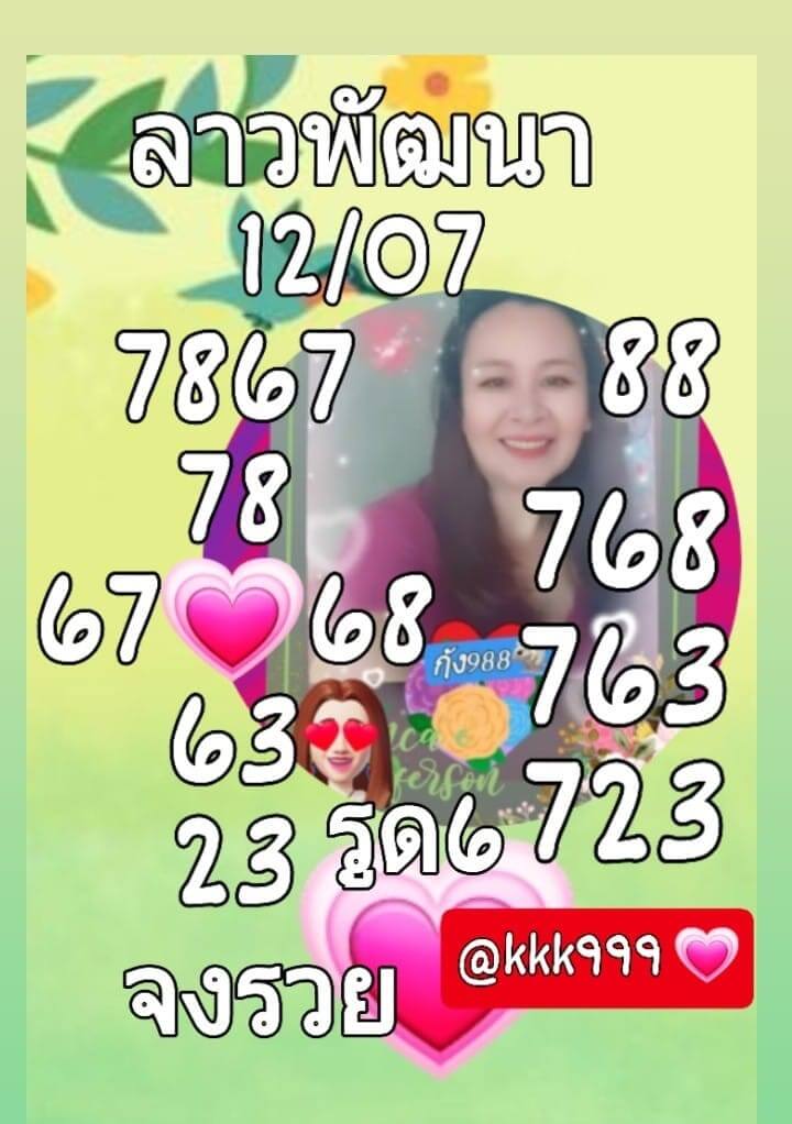 หวยลาว 12-7-66 ชุด4