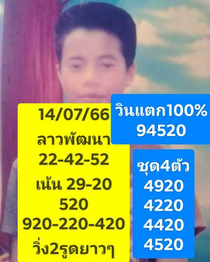 หวยลาว 14-7-66 ชุด8