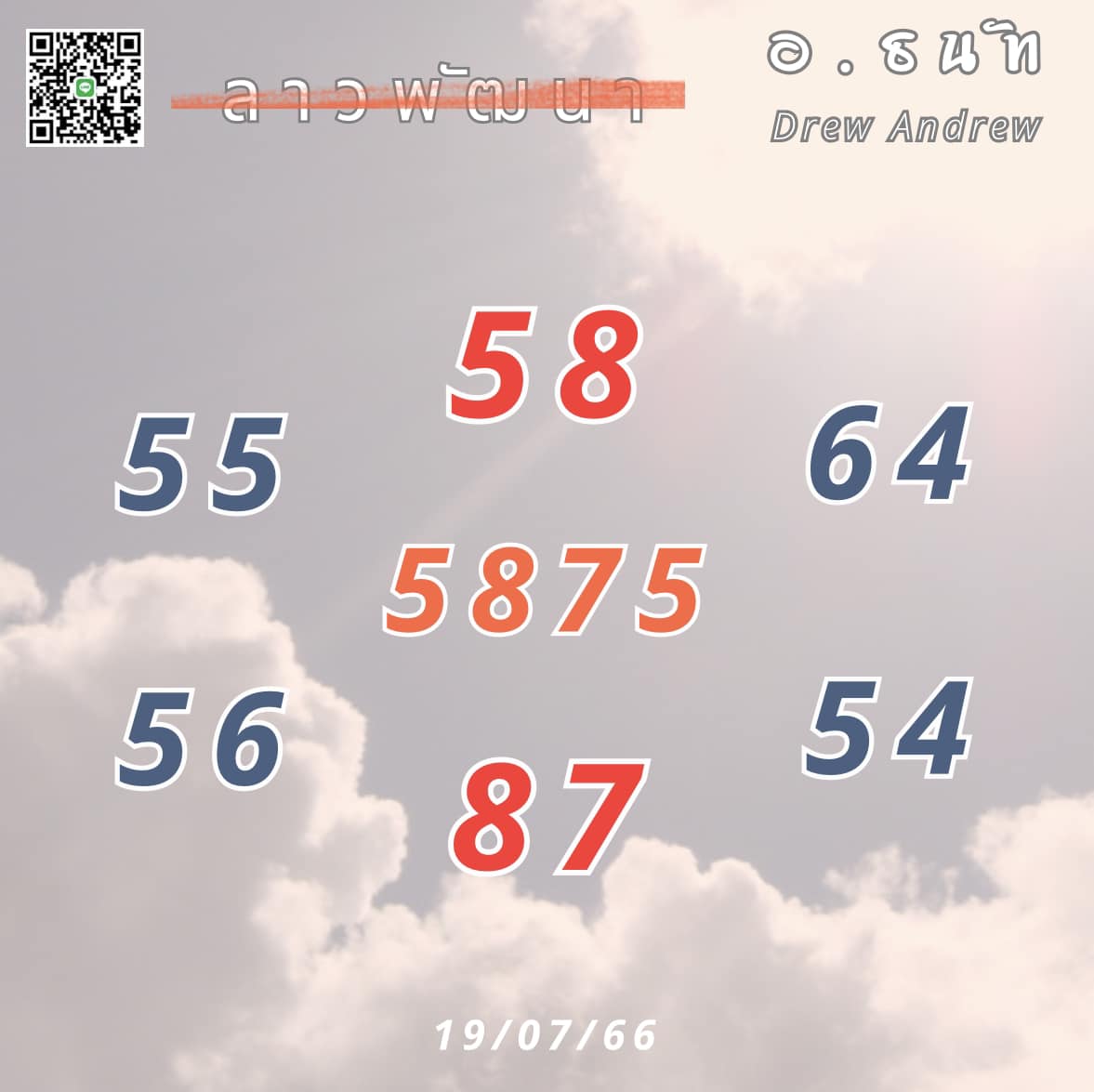 หวยลาว 19-7-66 ชุด7