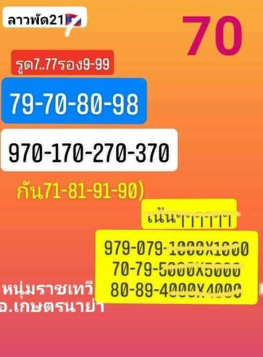หวยลาว 21-7-66 ชุด2
