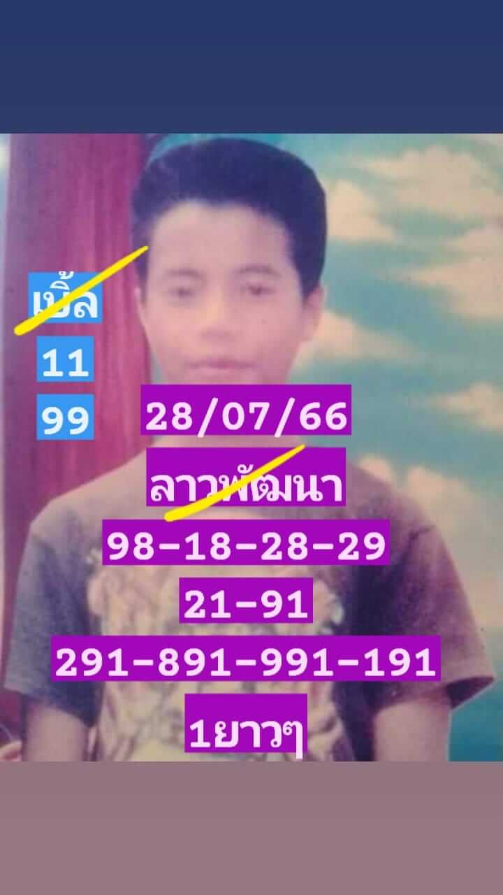 หวยลาว 28-7-66 ชุด1