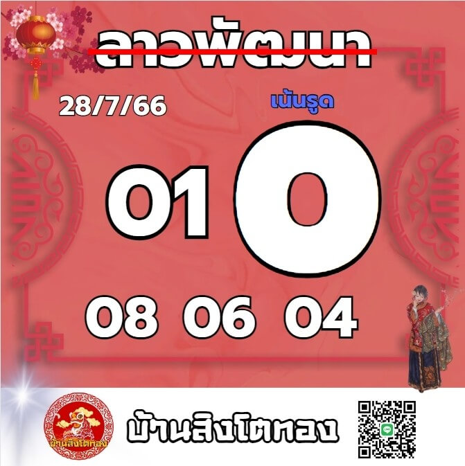 หวยลาว 28-7-66 ชุด8