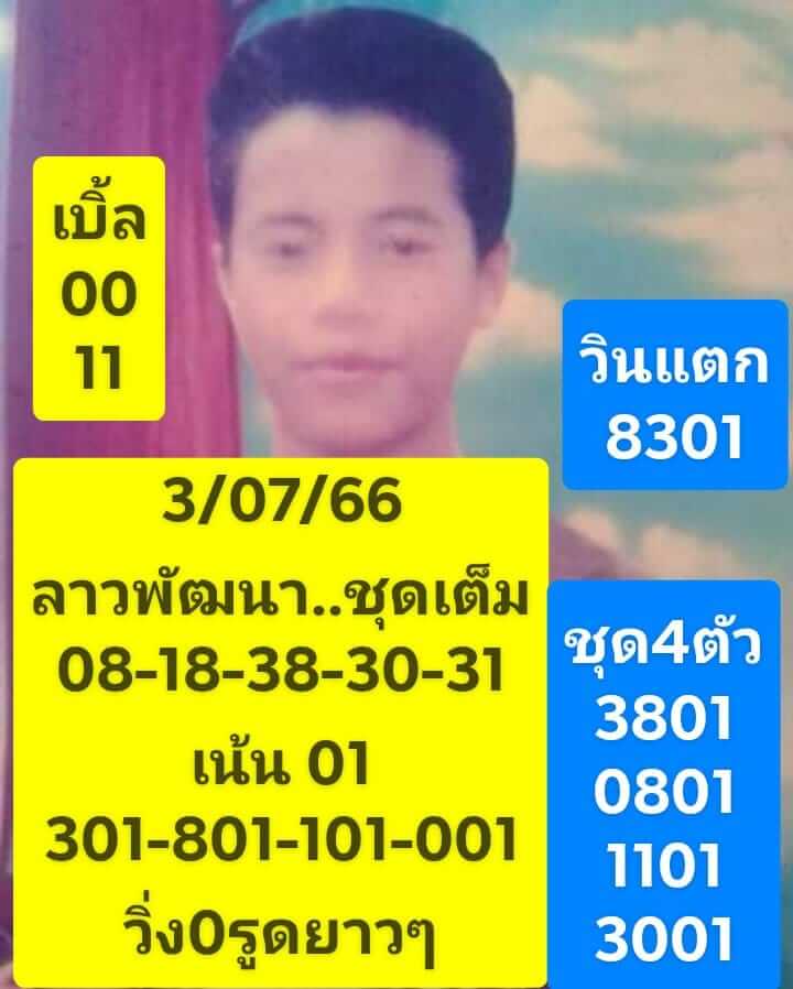 หวยลาว 3-7-66 ชุด10