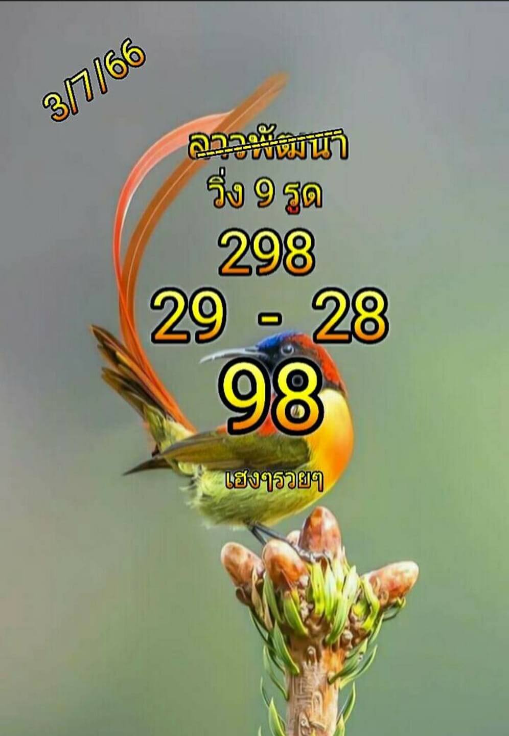 หวยลาว 3-7-66 ชุด3
