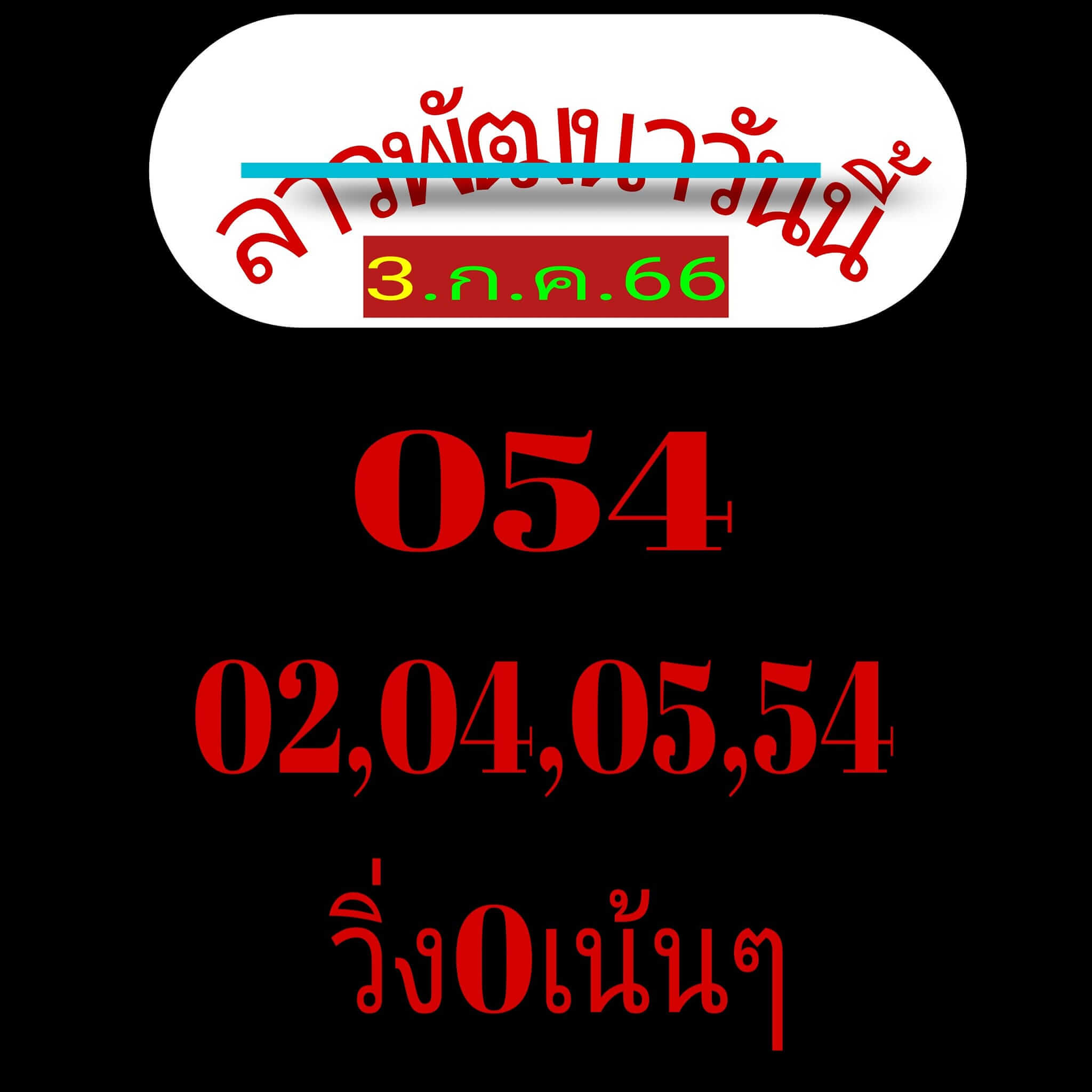 หวยลาว 3-7-66 ชุด4