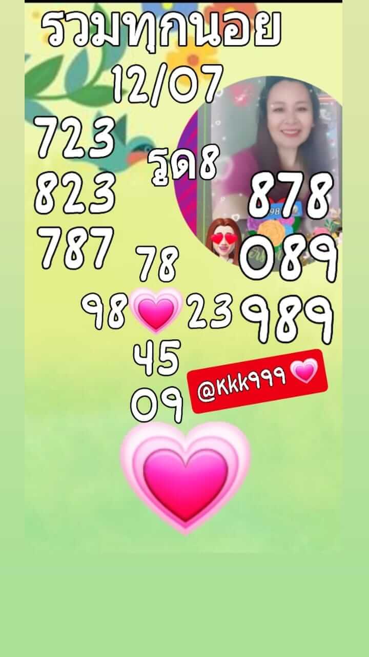 หวยฮานอย12-7-66 ชุด1