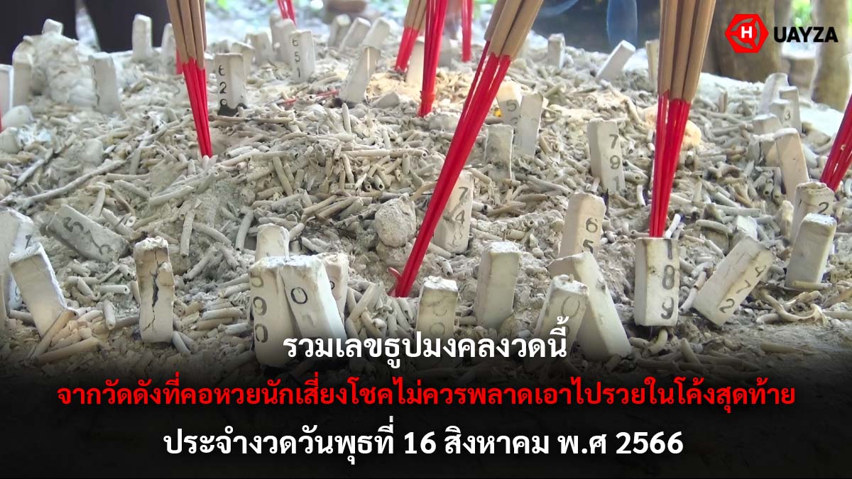 รวมเลขธูปมงคล 16 8 66