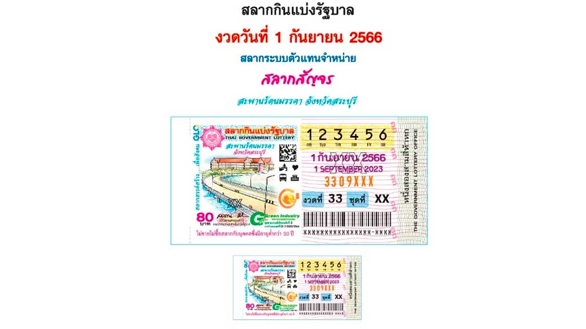สลากสัญจร สระบุรี งวดวันที่ 1 กันยายน 2566