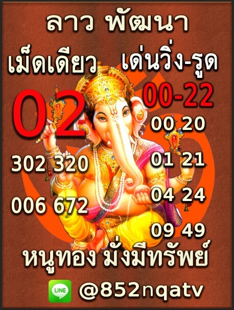 หวยลาว 2-8-66 ชุด6