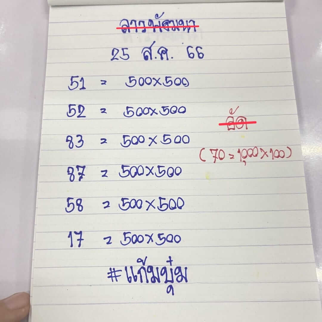 หวยลาว 25-8-66 ชุด10