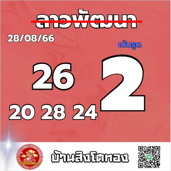 หวยลาว 28-8-66 ชุด9