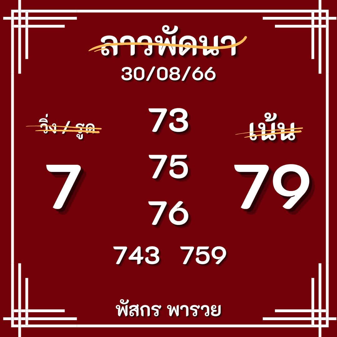 หวยลาว 30-8-66 ชุด7