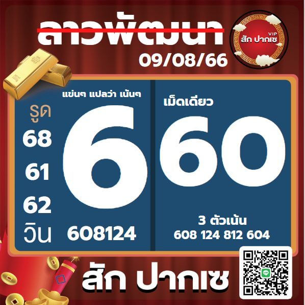 หวยลาว 9-8-66 ชุด7