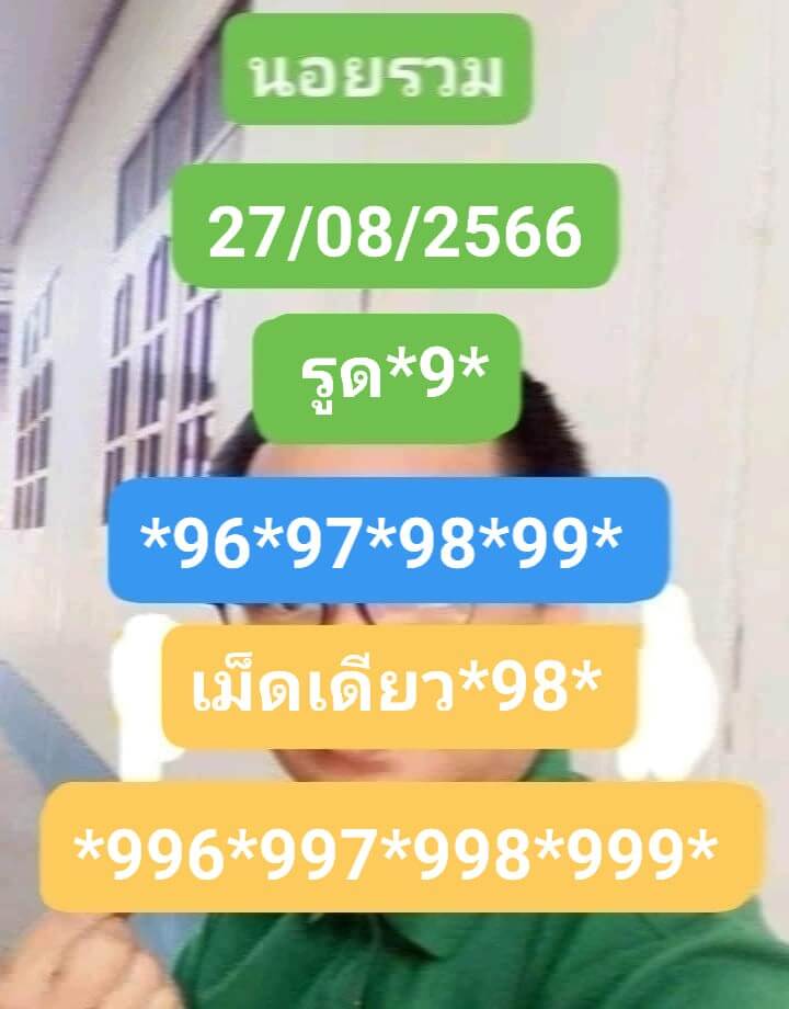 หวยฮานอย 27-8-66 ชุด1