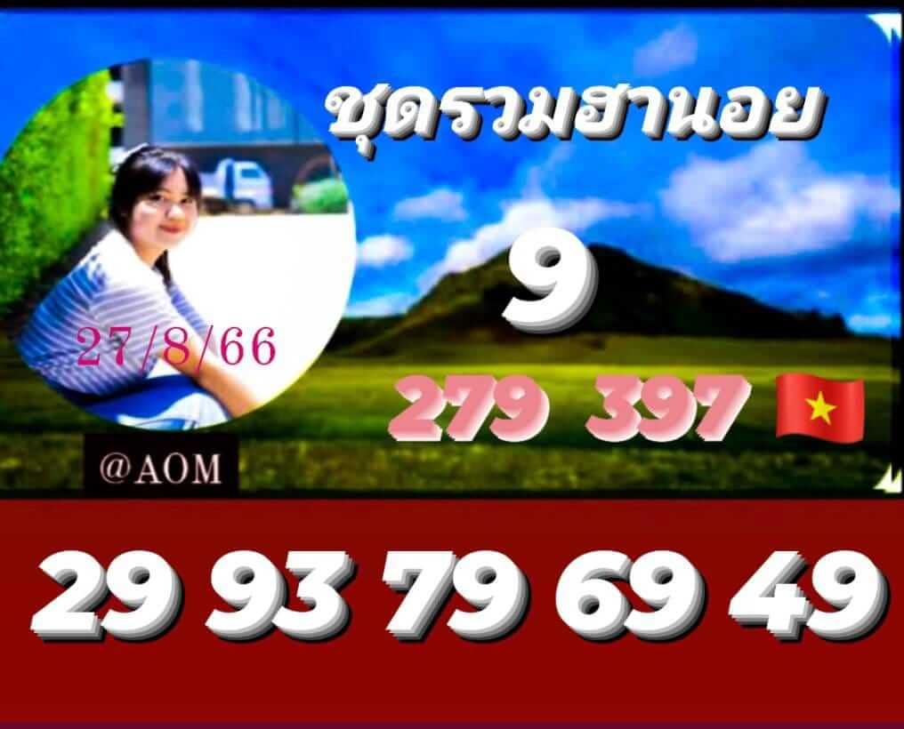 หวยฮานอย 27-8-66 ชุด7