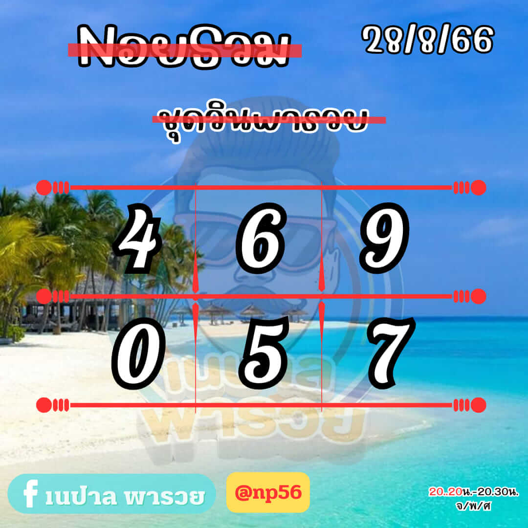 หวยฮานอย 28-8-66 ชุด9