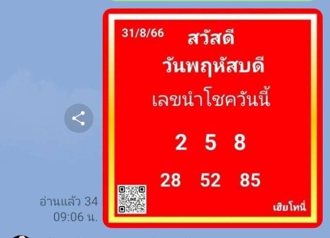 หวยฮานอย 31-8-66 ชุด9