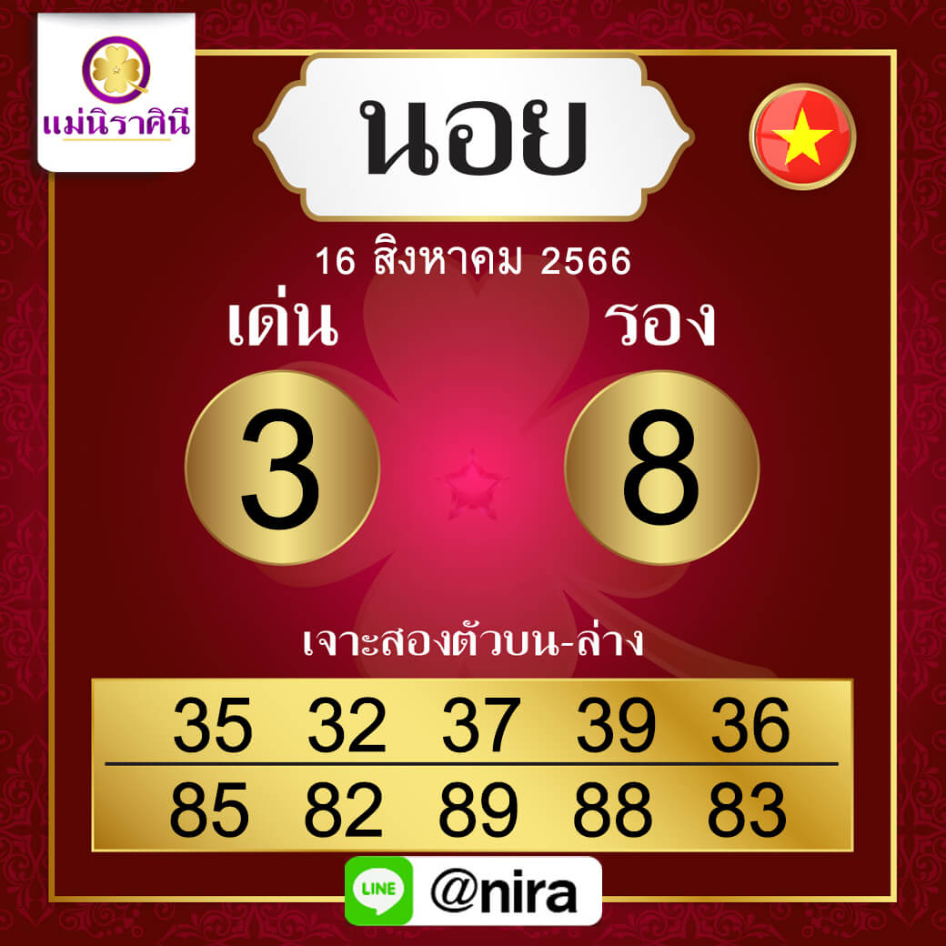 หวยฮานอย16-8-66 ชุด7