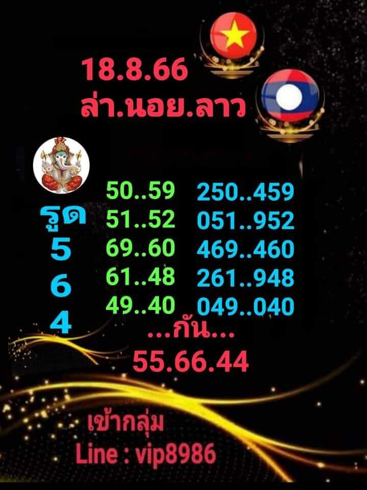 หวยฮานอย17-8-66 ชุด3