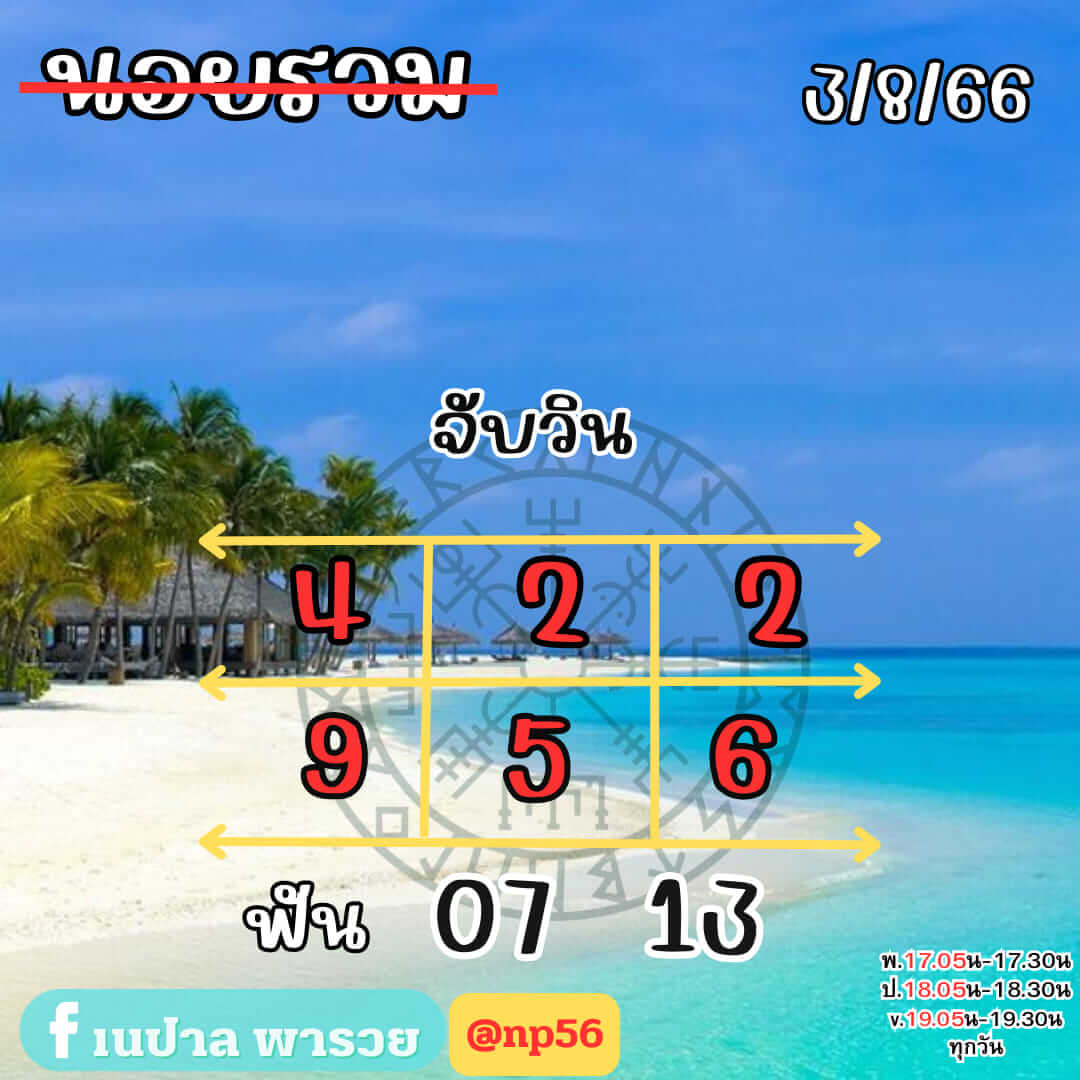 หวยฮานอย3-8-66 ชุด7